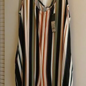 WILD FABLE Striped Jumpsuit with Pockets